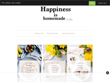 Tablet Screenshot of happiness-is-homemade.com